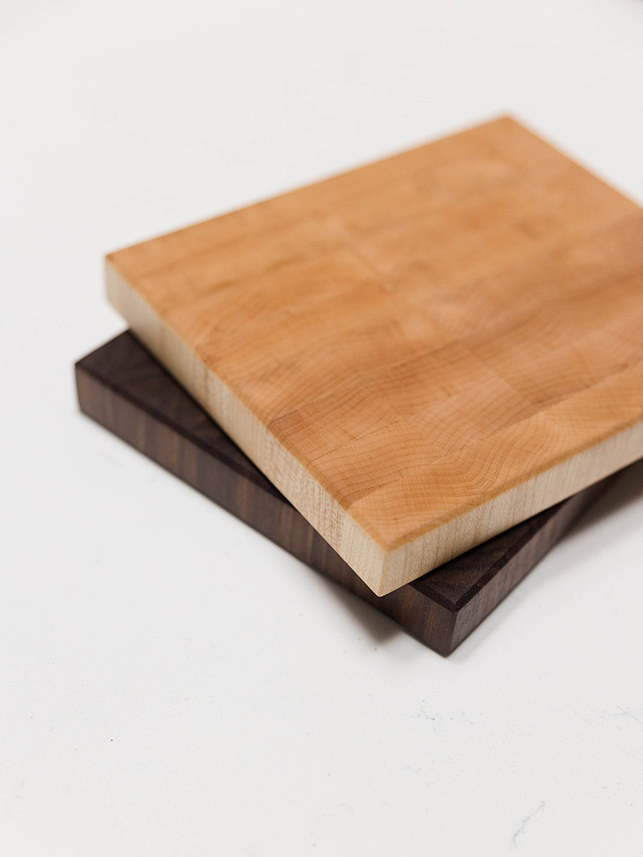 Small Maple and Walnut End Grain Cutting Boards