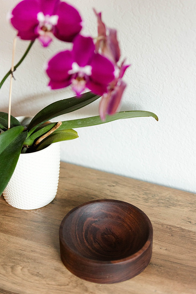 Solid Wood Catch-All Bowl