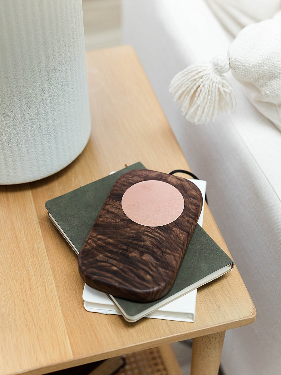 Laurel & Oak grounding board made from solid wood with copper plate, natural home wellness accessory