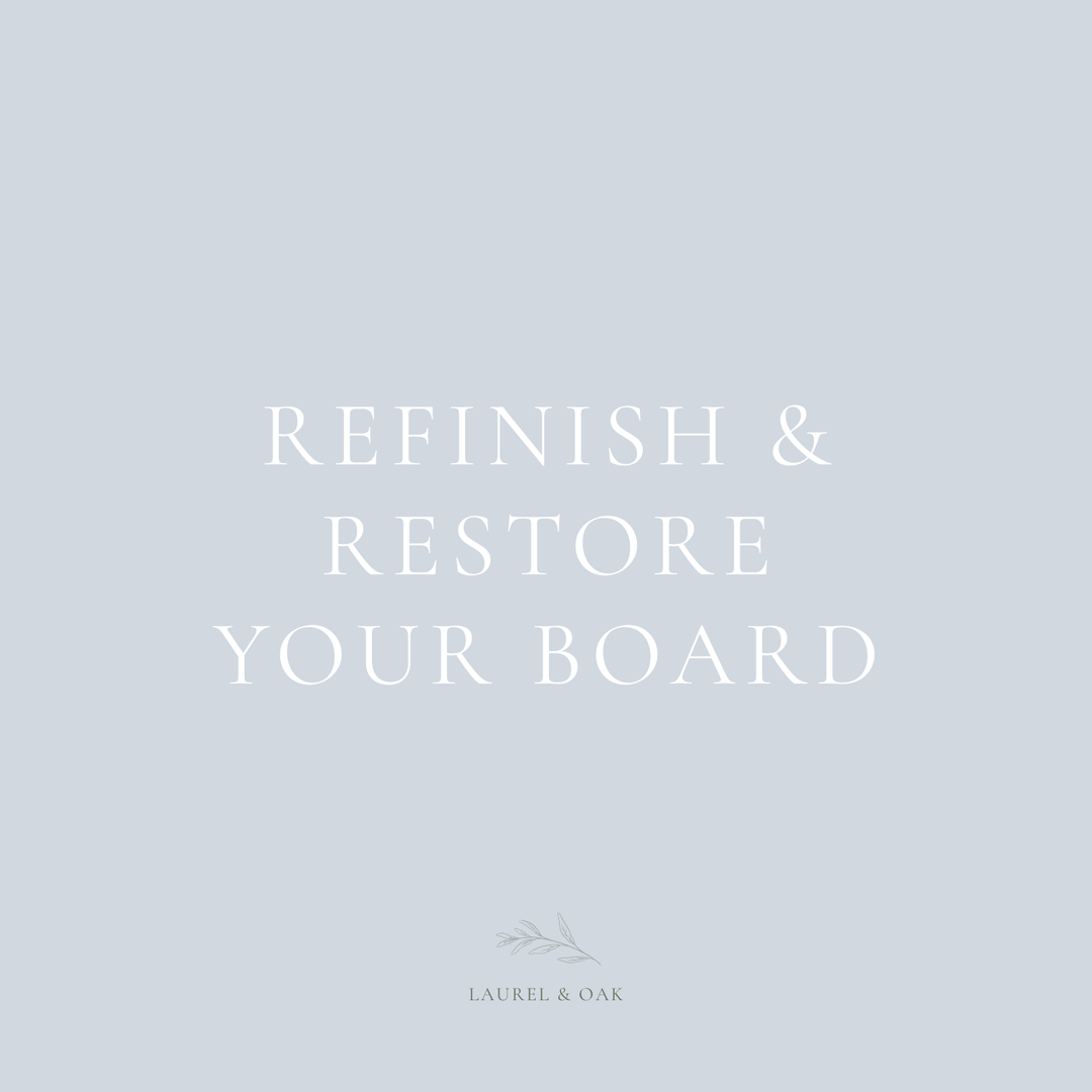 Refinish & Restore your end grain cutting board